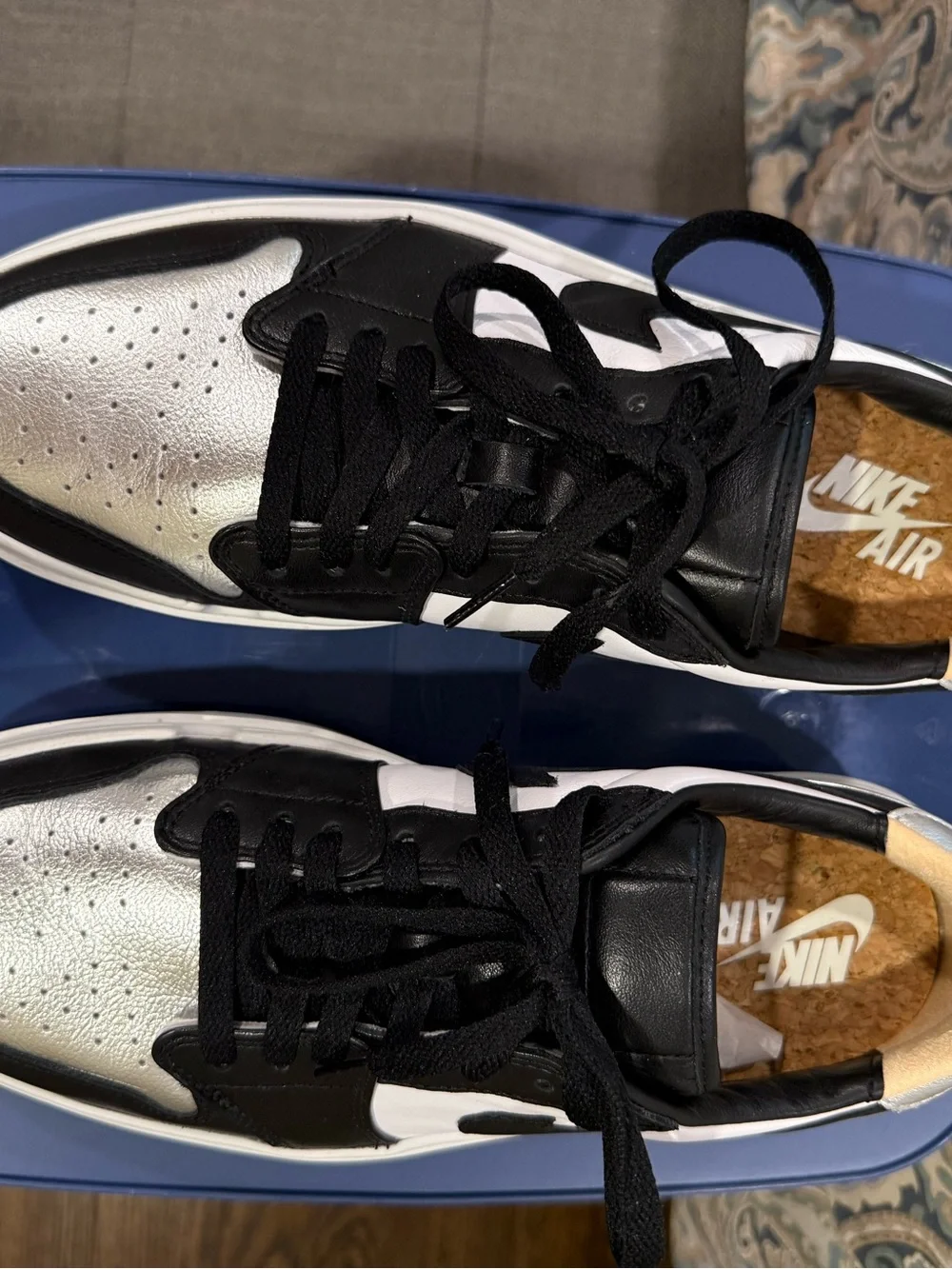 Nike Air Jordan Black & Silver Low-Top Women’s Sneakers